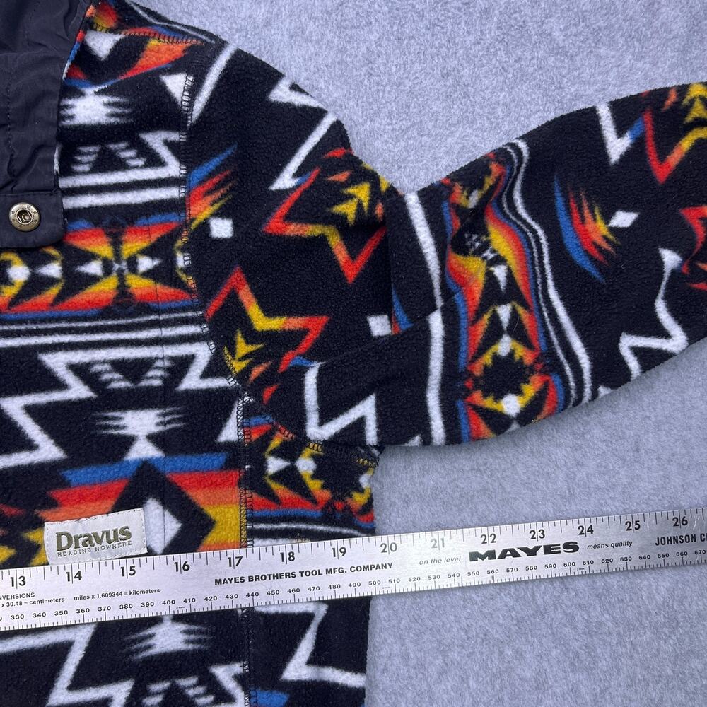 Dravus Pullover Hoodie Aztec Snap Button Medium Southwest - Picture 10 of 11